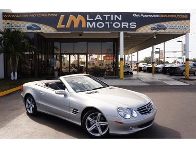 Sl500 convertible 5.0l nav cd heated front bucket seats leather seat trim