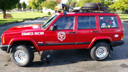 2000 jeep cherokee sport 4x4 xj zombie outbreak response recon vehicle 2in lift