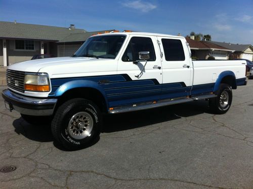 1994 ford f350 xlt limited crew cab 4x4 76k actual miles no reserve with video