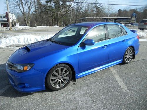 Subaru impreza wrx premium 2010 10 blue low miles