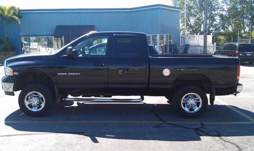 2004 dodge ram 2500 hd quad cab 4x4 factory lift no rust leather power towing
