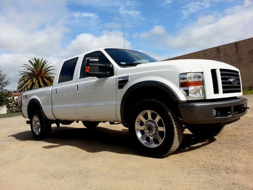 2008 ford f-250 turbo diesel fx4 crew cab 4x4 excellent 1-owner truck