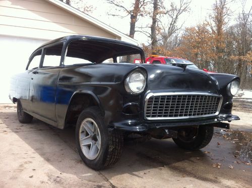 1955 chevy bel air 2dr project car barn find 210 hotrod rat rod american muscle