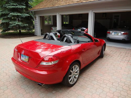 Slk350  low miles one owner mars red rare color combo