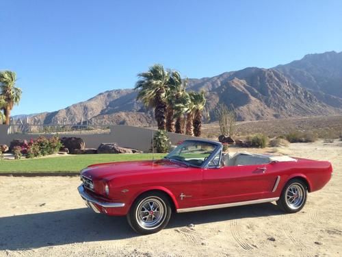 Ca 1965 mustang 289 convertible ss wheels 2 owner pony int p/s  65 64 66 67 68
