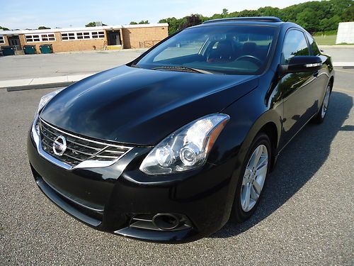 2010 nissan altima s coupe 2.5l navigation red leather back up camera no reserve