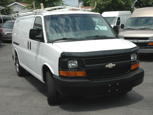 2007 chevy express g2500 professionally equipped work / cargo van, very clean!