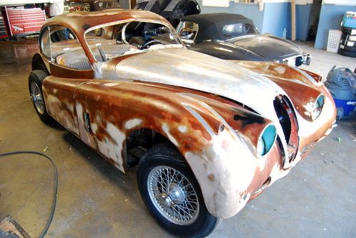 Xk140 fixed-head coupe solid "desert find" for restoration 56 57 xk 140 xk 150