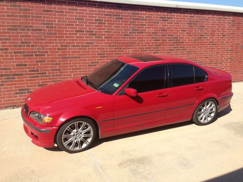 2003 bmw 330i zhp performance package, imola red, manual 6-speed!