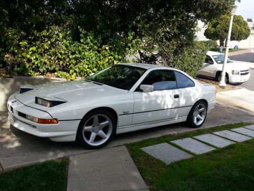 1993 white bmw 850ci (850 ci) excellent cond. in/out. very clean. title in hand