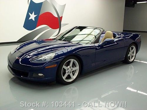 2006 chevy corvette 3lt convertible 6-speed nav hud 24k texas direct auto