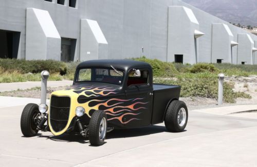 35 ford hot rod rat rod pick up truck chopped and channeled sbc th350