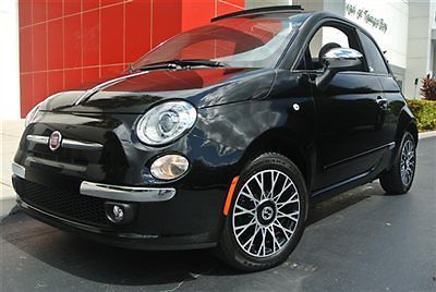 2012 fiat 500c gucci edition cabriolet convertible lounge - only 4,987 low miles