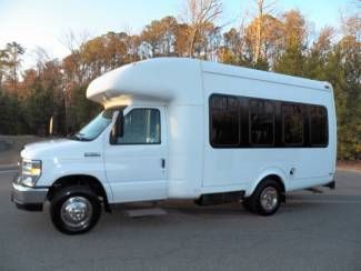 Ford : 2008 e350 startrans 10+2 wheelchair equipped shuttle bus 1owner records