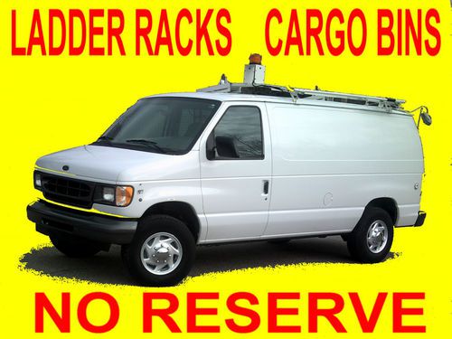 2002 ford econoline e250 3/4 ton cargo work delivery van 1 owner clean