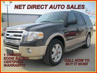 07 ford expedition eddie bauer 8 passenger leather running boards certified!