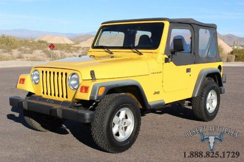 2000 wrangler 4wd 5-spd excellent cond! autocheck certified no issues! az.