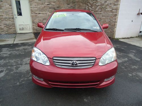 2003 toyota corolla s, auto, 60k!, 1-owner, red, very clean, make an offer!!