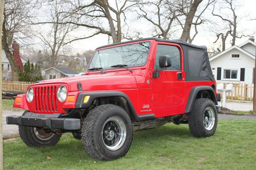 2005, automatic, jeep wrangler, tj se, roll up windows, 4wd, lady owned,