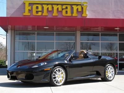 2008 ferrari f430 f1 spider/ black over beige high option list car!