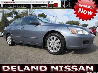 2007 honda accord ex-l v6 automatic leather moonroof 1 owner 65k miles*we trade*