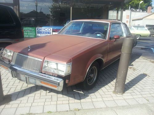 1986 buick regal with bucket seats **no reserve** grand national parts car