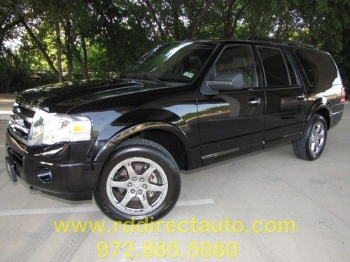 2009 ford expedition el ssv 4wd black on black 2nd row quad seats clean!!