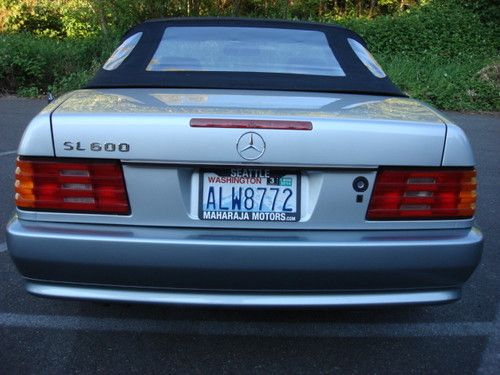 Mercedes benz sl600 1995 convertible