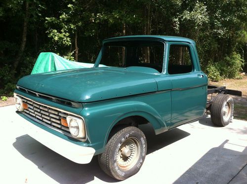 63 ford f100 custom cab and chasis frame off resto started,never any rust