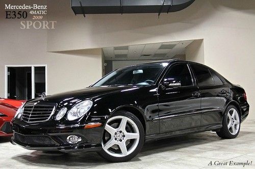 2009 mercedes benz e350 4matic sport! premium 1 package loaded &amp; serviced! awd!