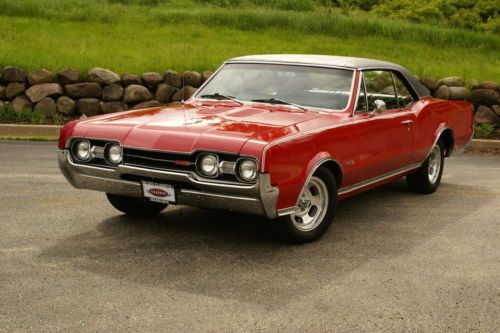 1967 oldsmobile 442 same owner last 44 years, documented, 4 speed, spanish red