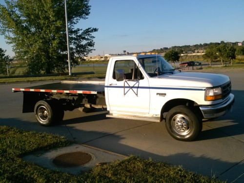 No reserve ford f450 7.3 diesel 5 speed superduty dually flatbed truck nice f350