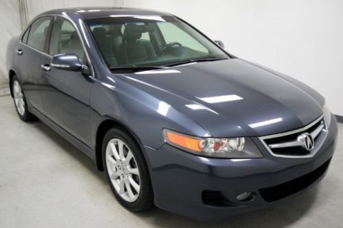 Gray 2008 tsx 4-door w/navigation automatic clean-carfax