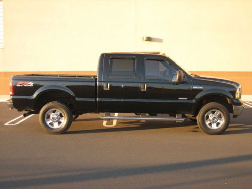 2005 06 ford f350 250 fx4 lariat 4x4 turbo diesel crew cab two owner no reserve