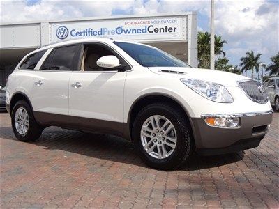2012 base 3.6l auto white opal cpo one owner 3rd row