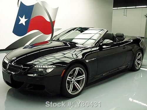 2010 bmw m6 convertible v10 paddle shift nav blk on blk texas direct auto
