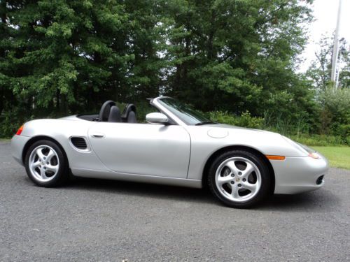 1998 silver/black boxster*60k miles*power top*17&#039;s*xtras*warranty*$11995/offer