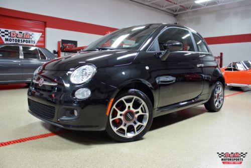 2013 fiat 500 sport auto 1owner 10,654 miles red leather sunroof beats audio
