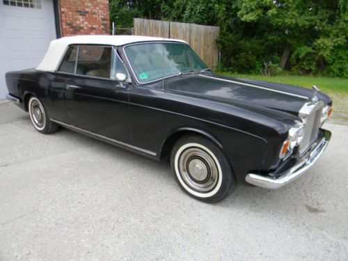 1967 rolls royce silver shadow drop head coupe  , rare early convertible