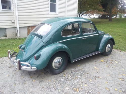 1960 beetle still 6v w/36hp engine 1 resprary of original ceramic green