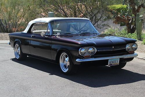 1963 chevy corvair monza convertible custom paint, interior, top, wheels, nice