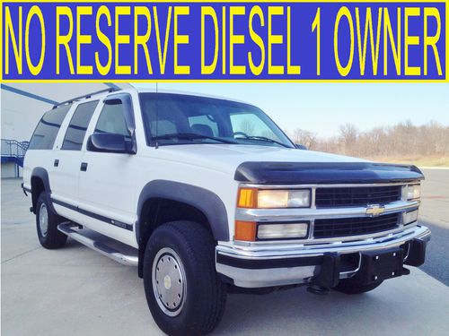 No reserve 1 owner diesel 4x4 101k miles unbelievable 3rd row k2500 tahoe yukon