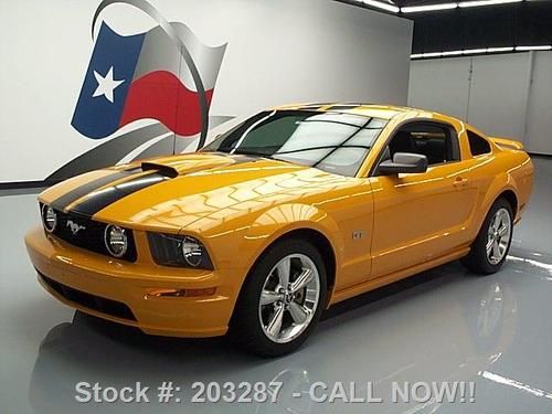 2007 ford mustang gt orange 5spd leather spoiler 35k mi texas direct auto