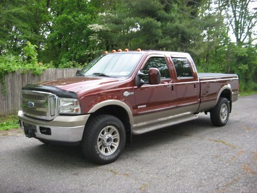 2005 ford f350 king ranch diesel crew cab 4x4 super low miles mint no reserve