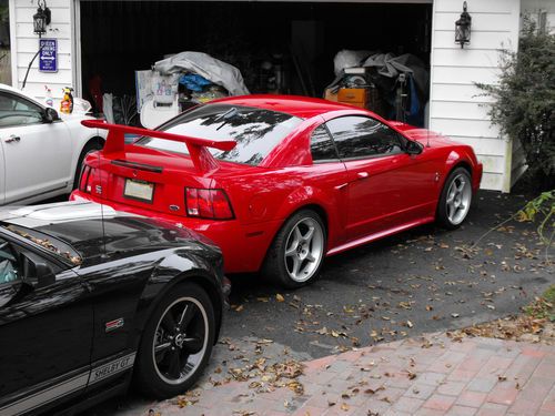 1999 red mustang gt with cobra r body package [with front air dam]