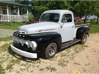 1952 ford f1 half ton short box pick up, running and driving, with video!