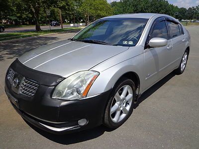 2005 nissan maxima 3.5 se one owner runs great v-6 auto clean no reserve auction