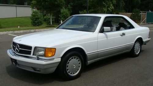 1991 mercedes benz 560 sec 47k miles white/grey exceptionally clean must see !!!