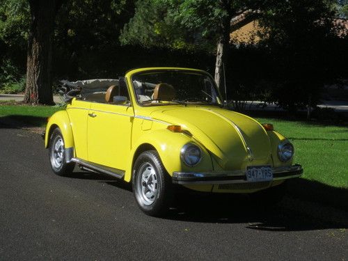 1979 vw super beetle convertible 4 speed 86k milesbeautiful inside out