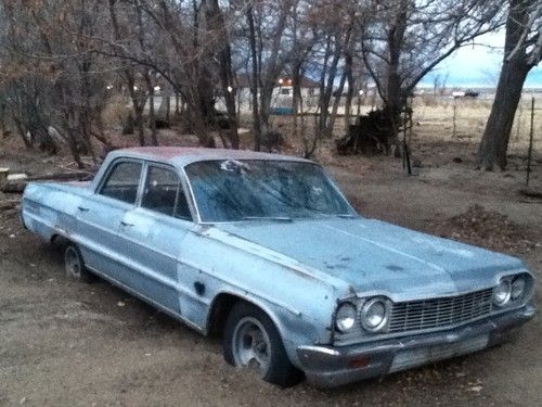 1964 chevy bel air - for rescue or parts! straight 6.under 70,000 miles